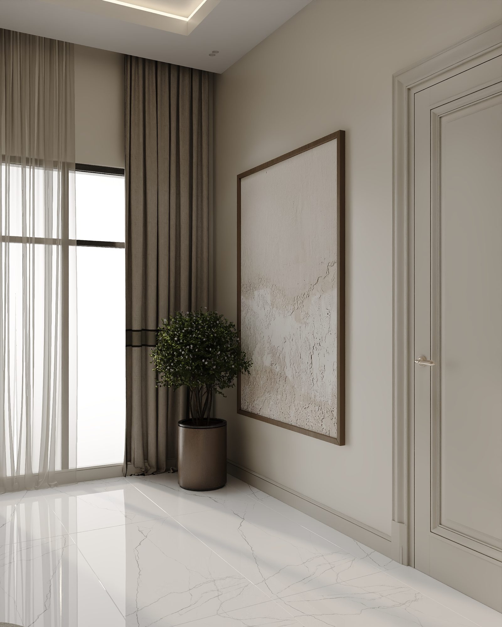 House interior project in Ramana — Hallway. Interior view 2