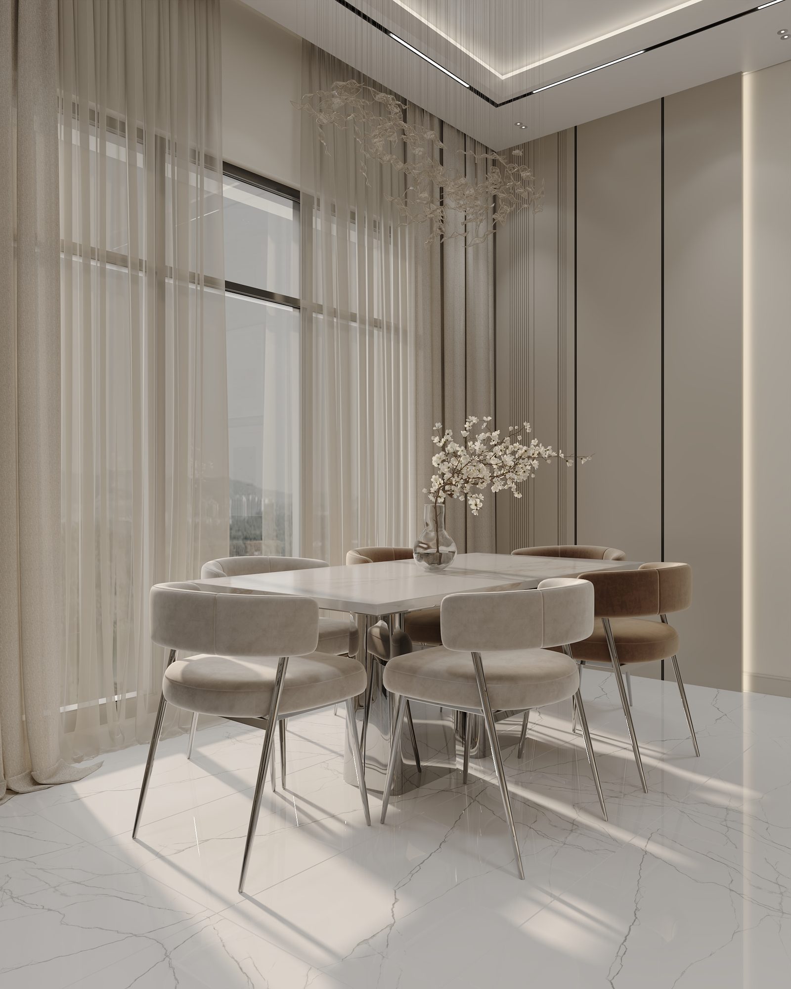House interior project in Ramana — Kitchen. Interior view 3