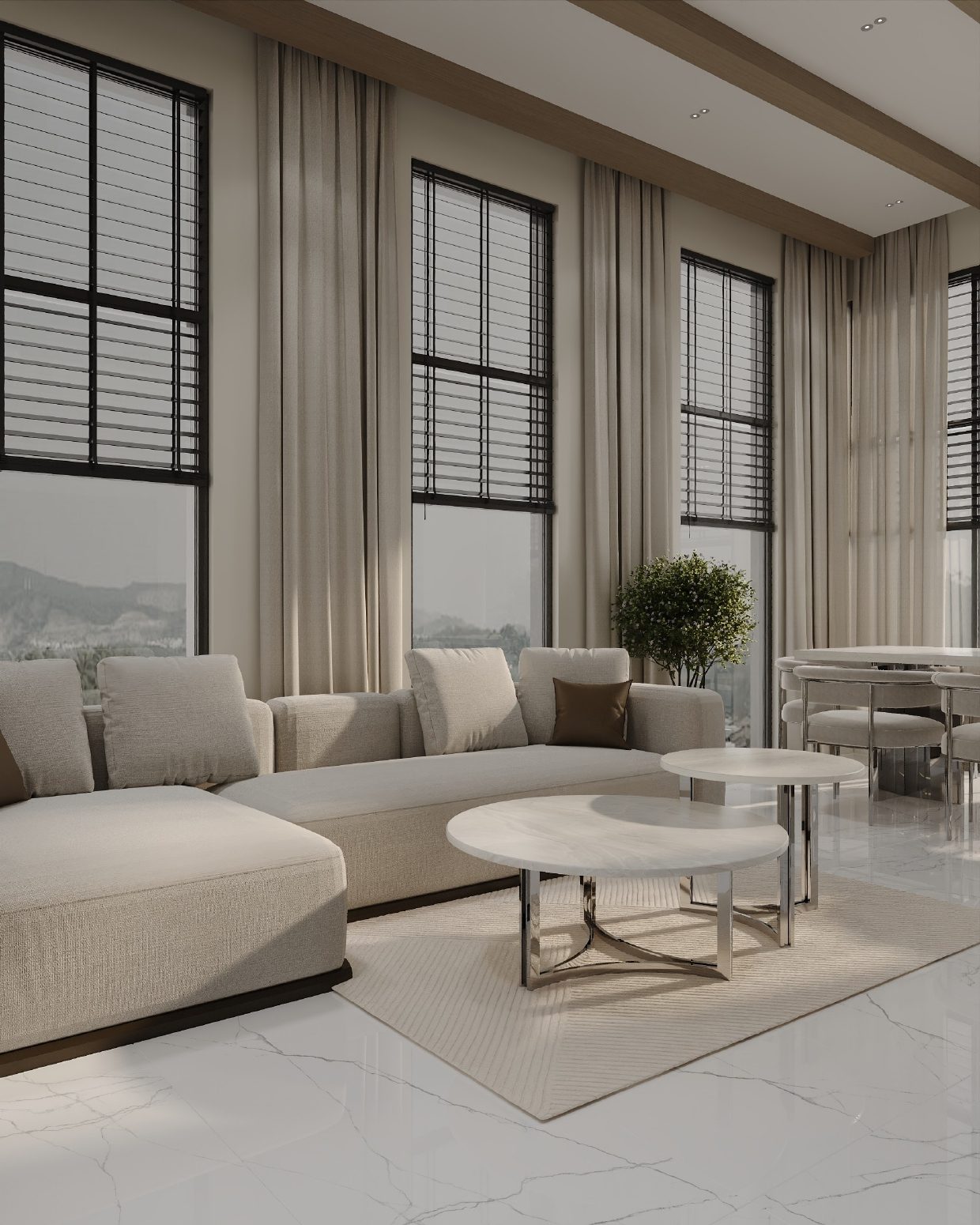 House interior project in Ramana — Balcony and terrace. Interior view 15
