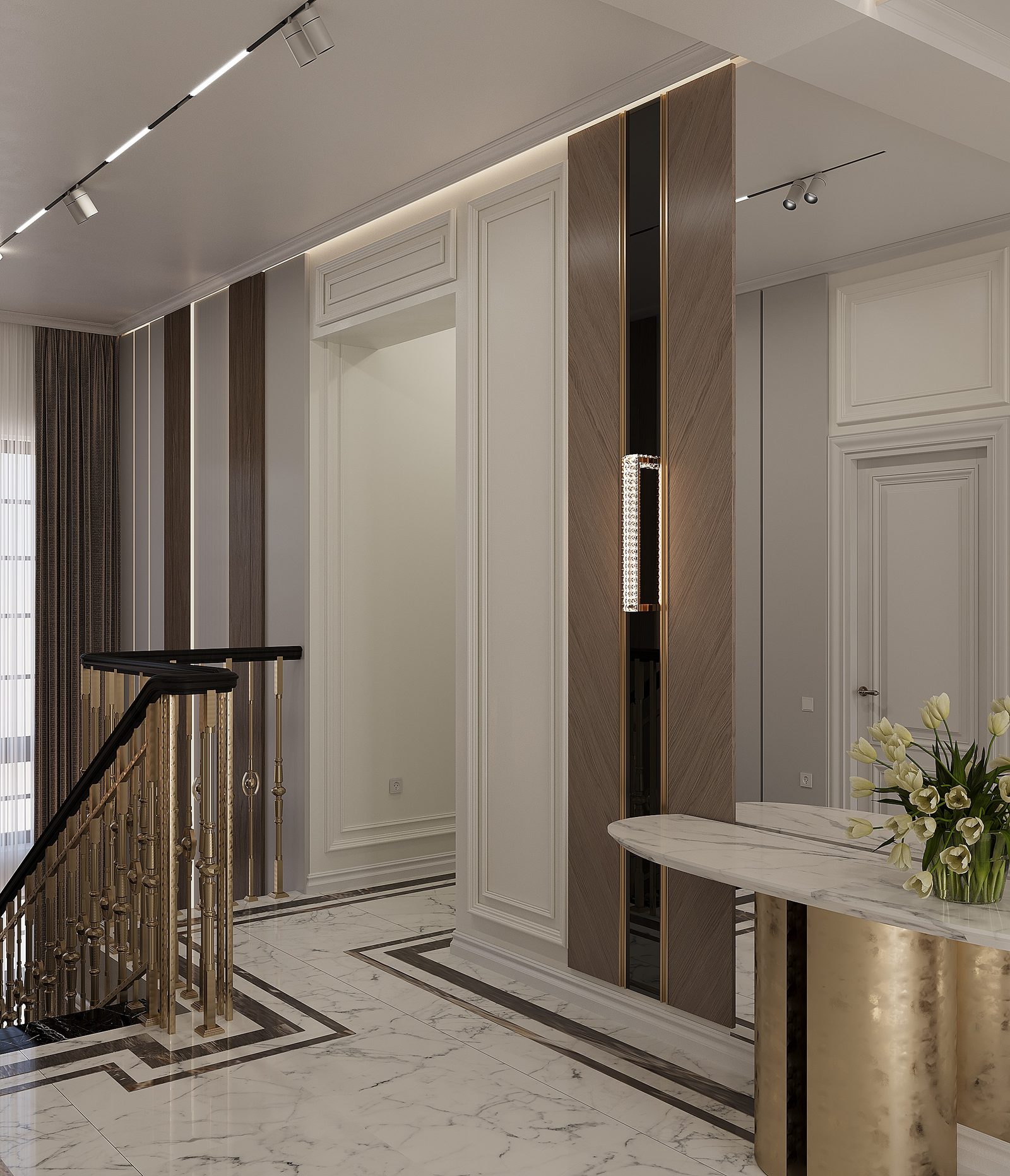 Two-storey house project in Goradil — interior view 2