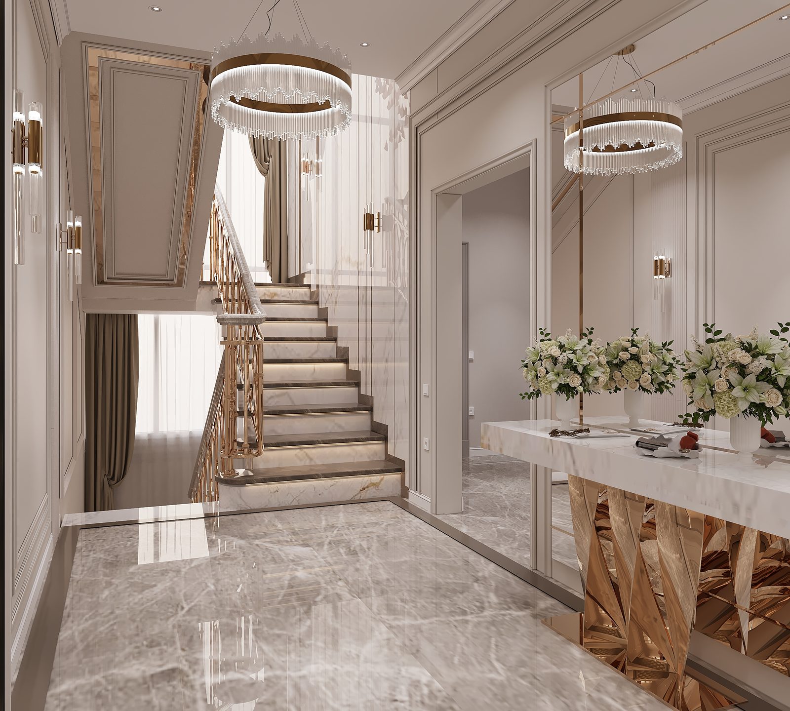 Villa project in Shikhov — interior and landscape — interior view 5