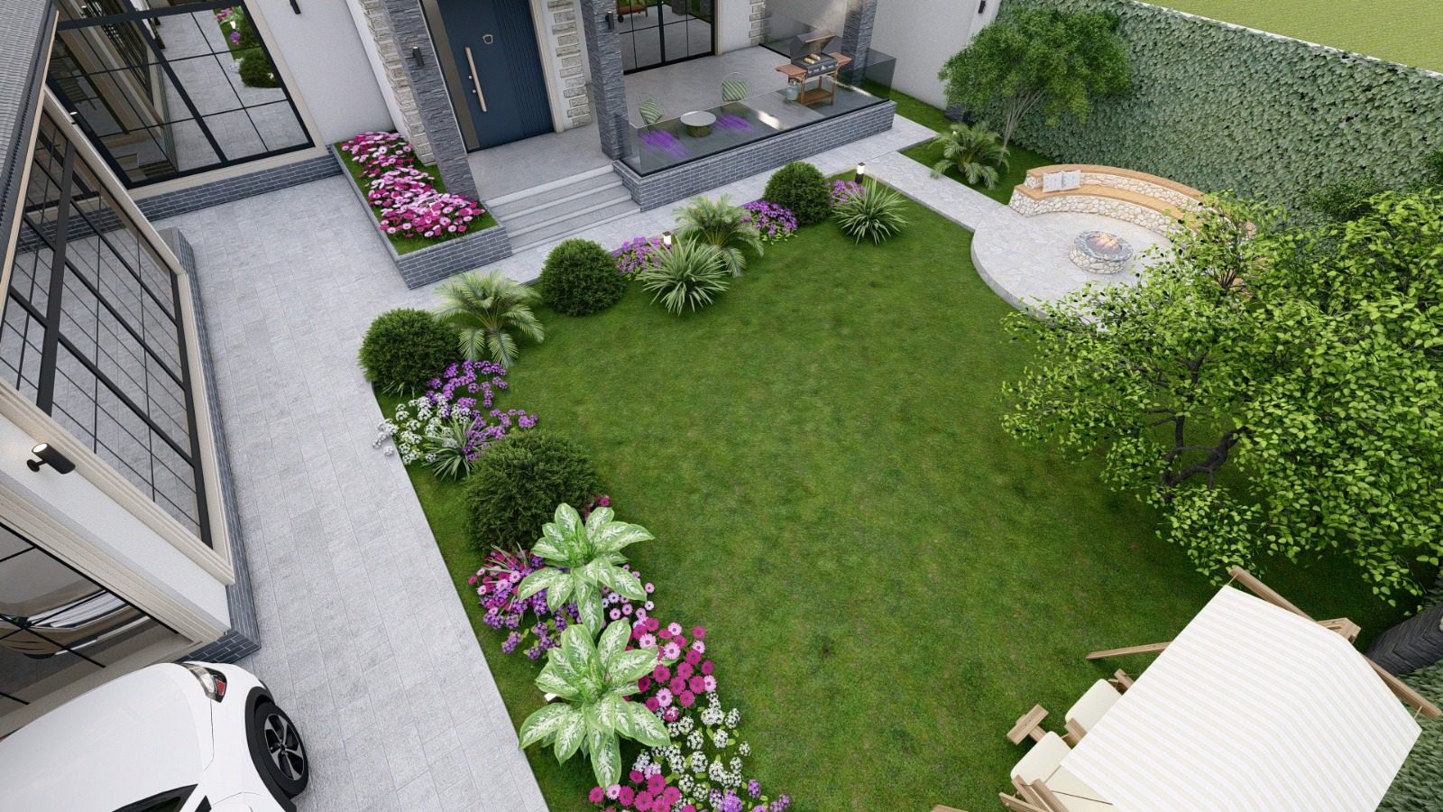 7 sot garden and landscape project in Badamdar — interior view 3