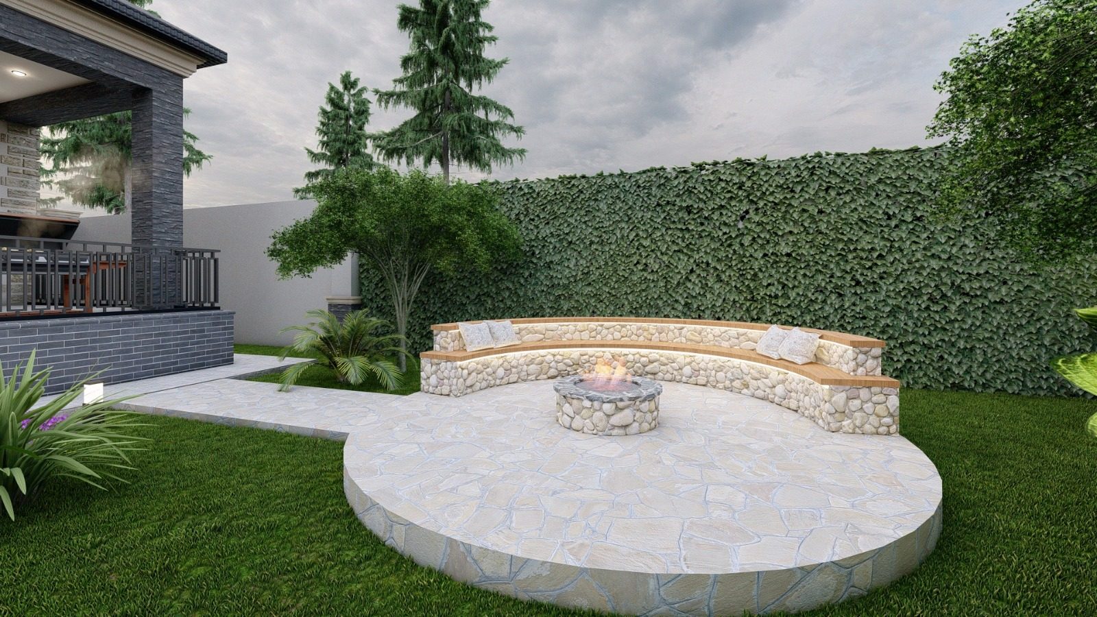 7 sot garden and landscape project in Badamdar — interior view 4