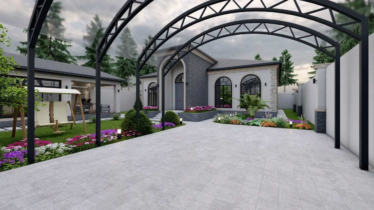 7 sot garden and landscape project in Badamdar — interior view 9