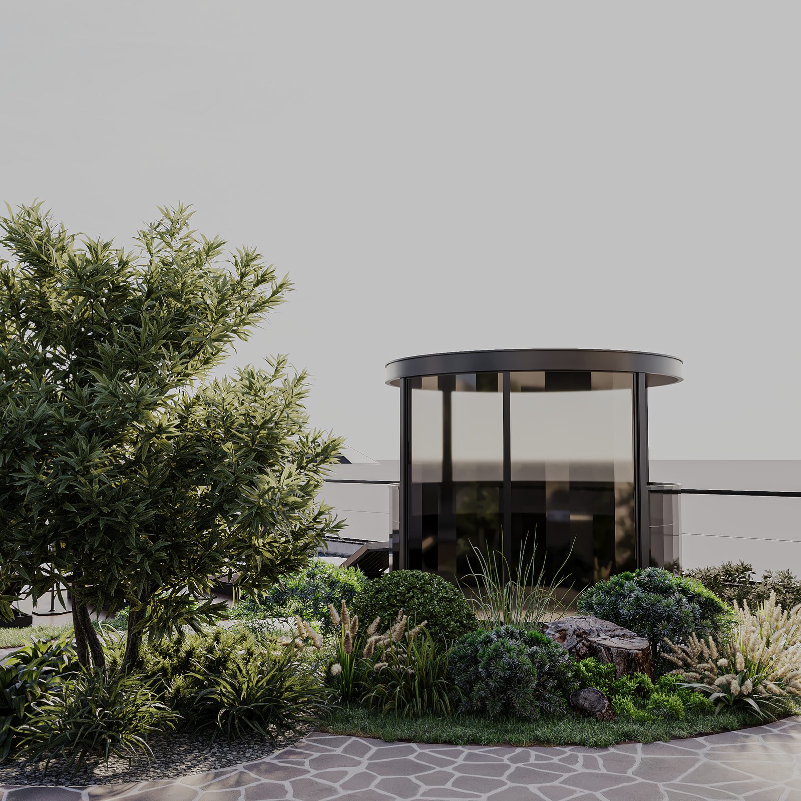 Landscape design in Badamdar — Exterior and garden. Interior view 3