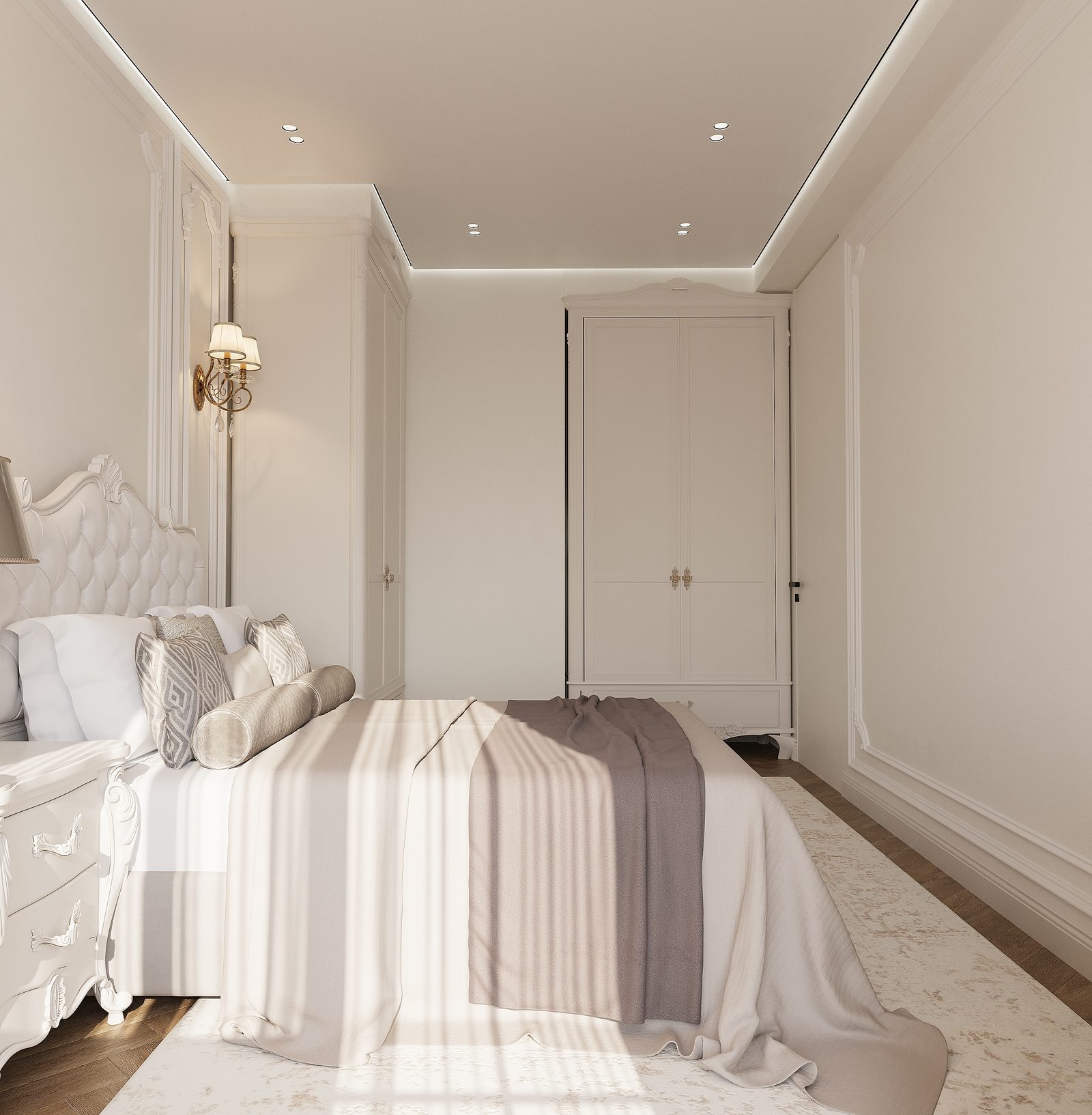 102 m² mənzil layihəsi, Galaxy Park — Qız otağı. İnteryer görüntüsü 8