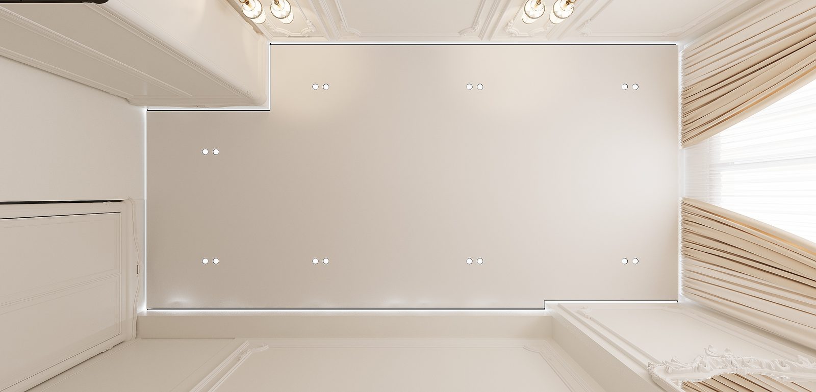 102 m² mənzil layihəsi, Galaxy Park — Qız otağı. İnteryer görüntüsü 9