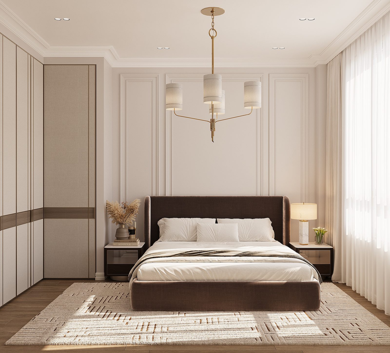 Квартира 140 м², Белый город — Спальня. Вид интерьера 9