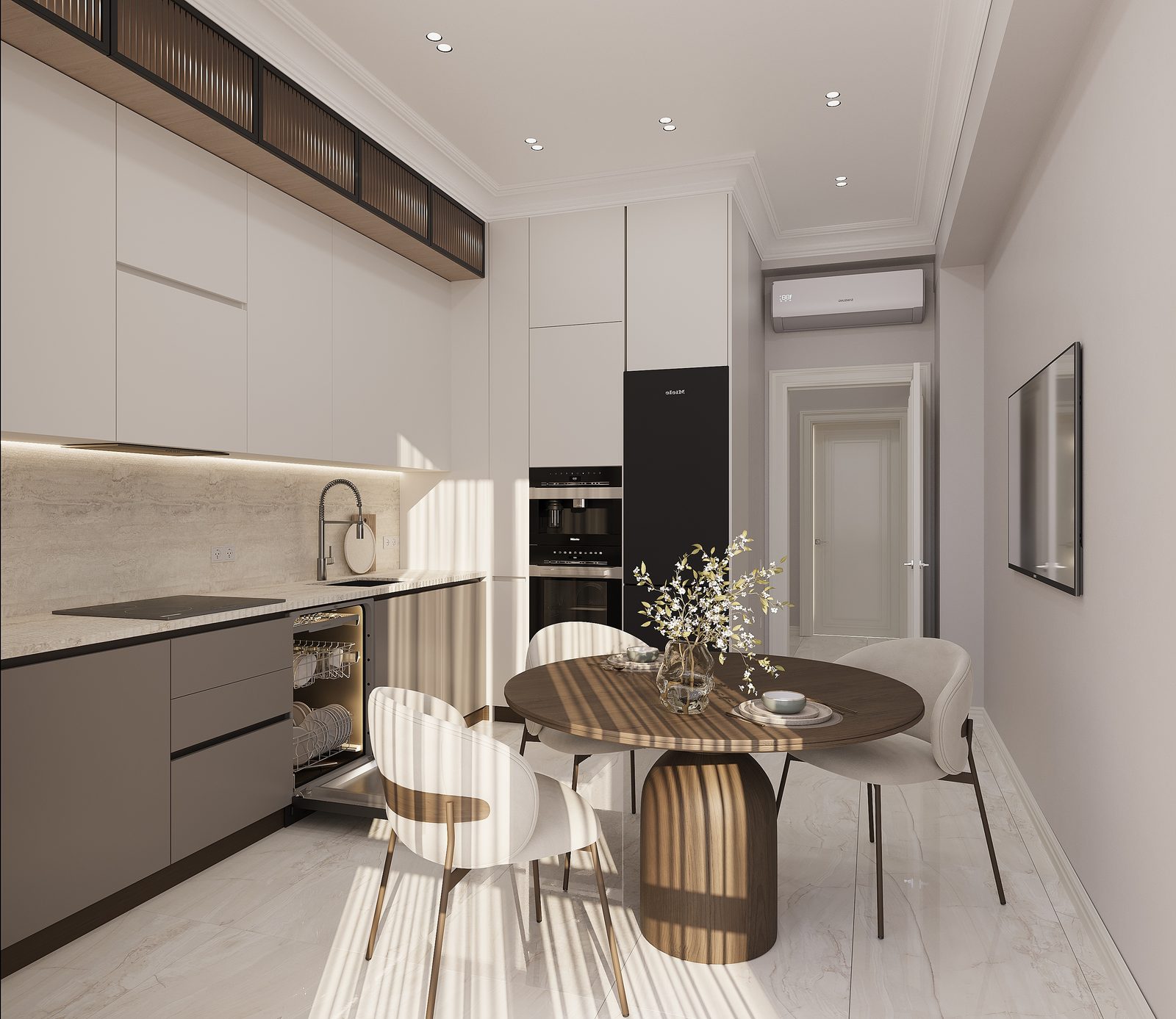 Квартира 140 м², Белый город — Кухня. Вид интерьера 5