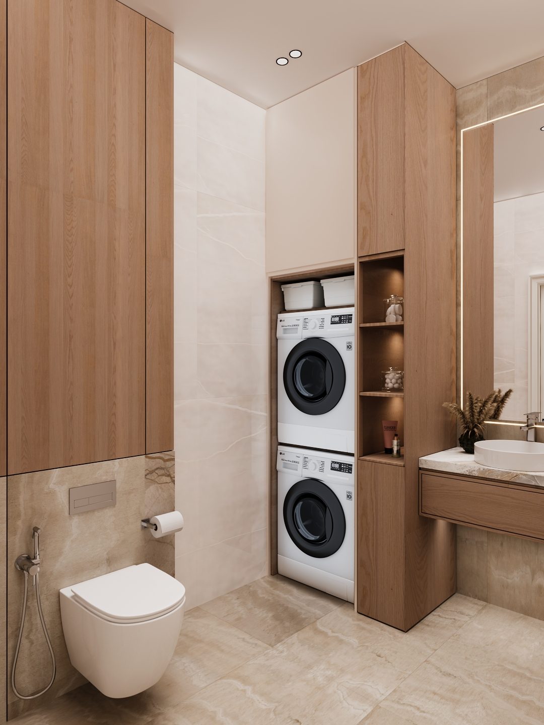 Квартира 140 м², Белый город — Санузел. Вид интерьера 15
