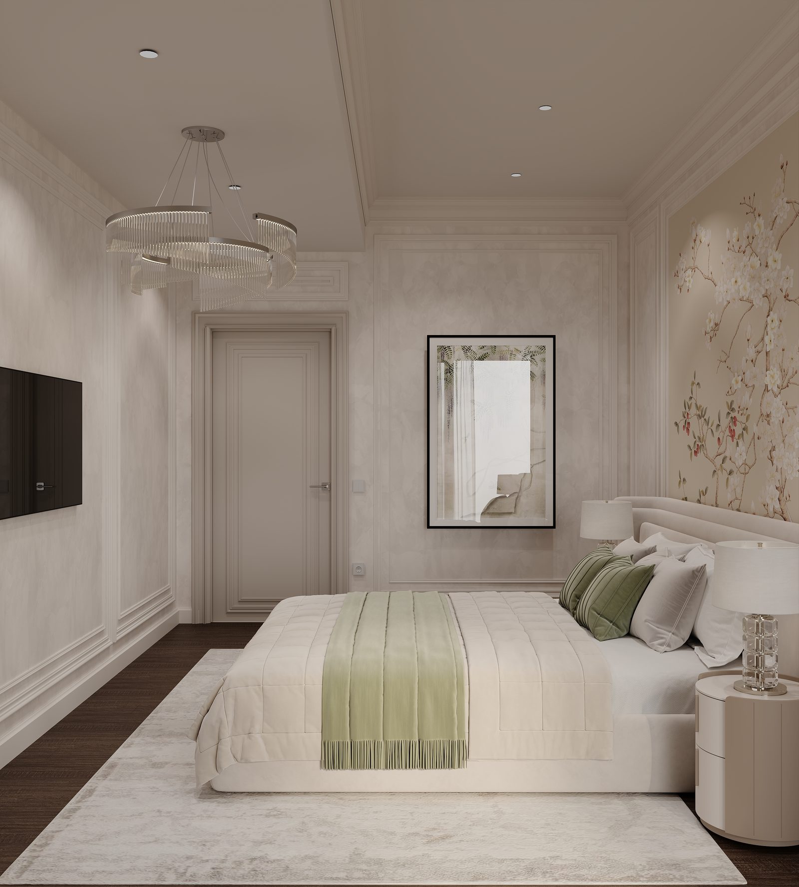 Квартира 204,8 м², Shokolad Tower — Спальня. Вид интерьера 8