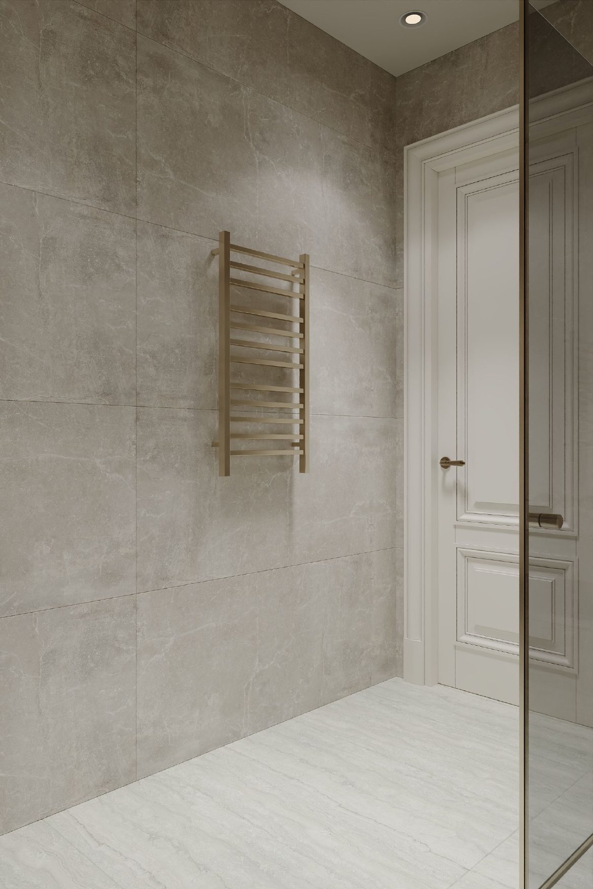 236.3 m² apartment project — Bathroom. Interior view 12