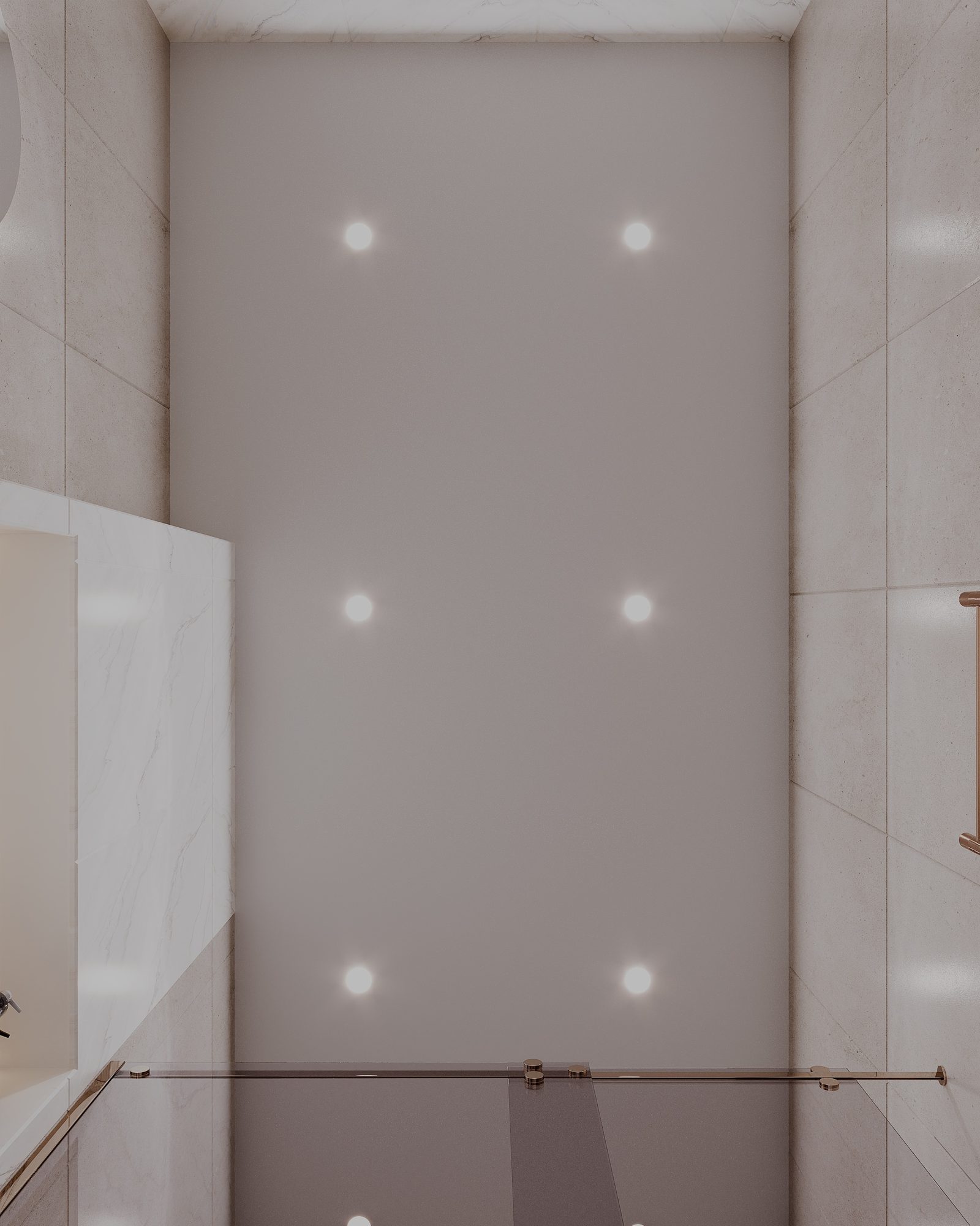 Apartment interior project — Bathroom. Interior view 11