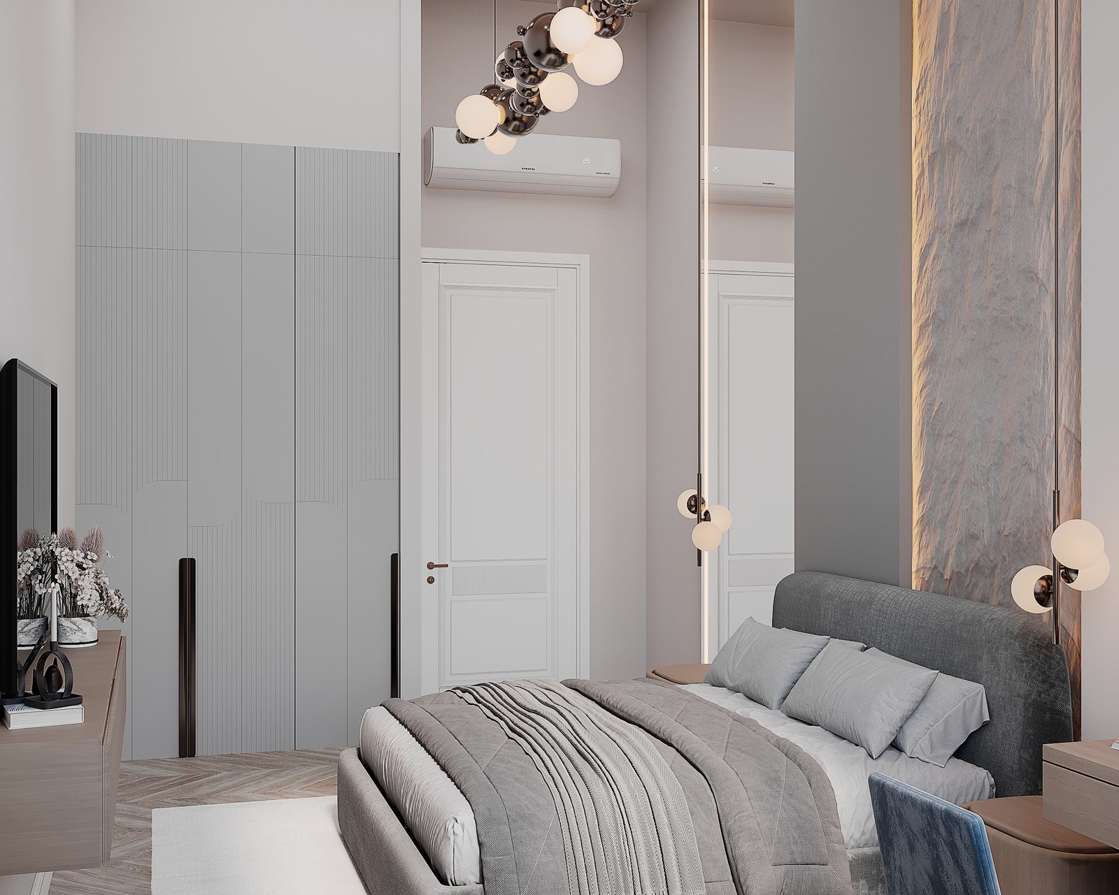 Apartment interior project — Boy's room. Interior view 9