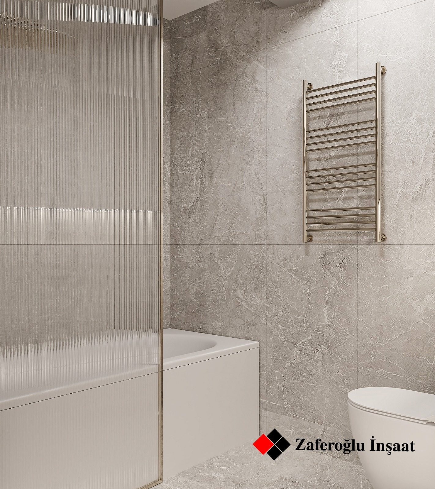 Apartment project at Baku City Residence — Bathroom. Interior view 11