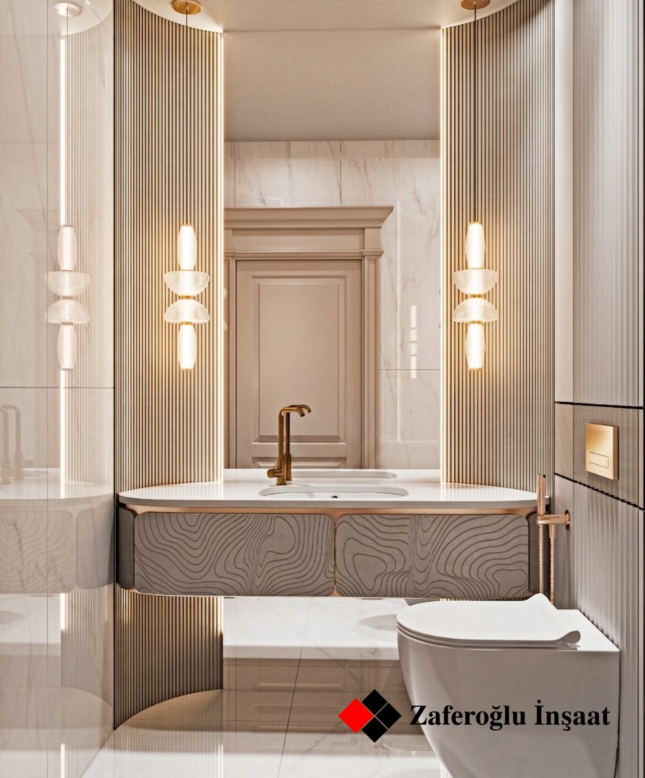 Apartment project at Baku City Residence — Bathroom. Interior view 13
