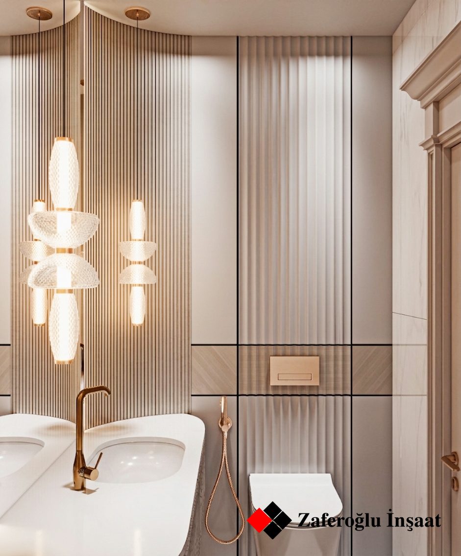 Apartment project at Baku City Residence — Bathroom. Interior view 14
