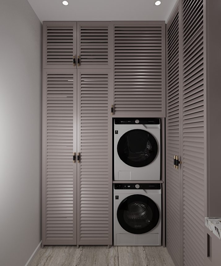 Selenium Residence-də mənzil layihəsi — Çamaşırxana. İnteryer görüntüsü 15