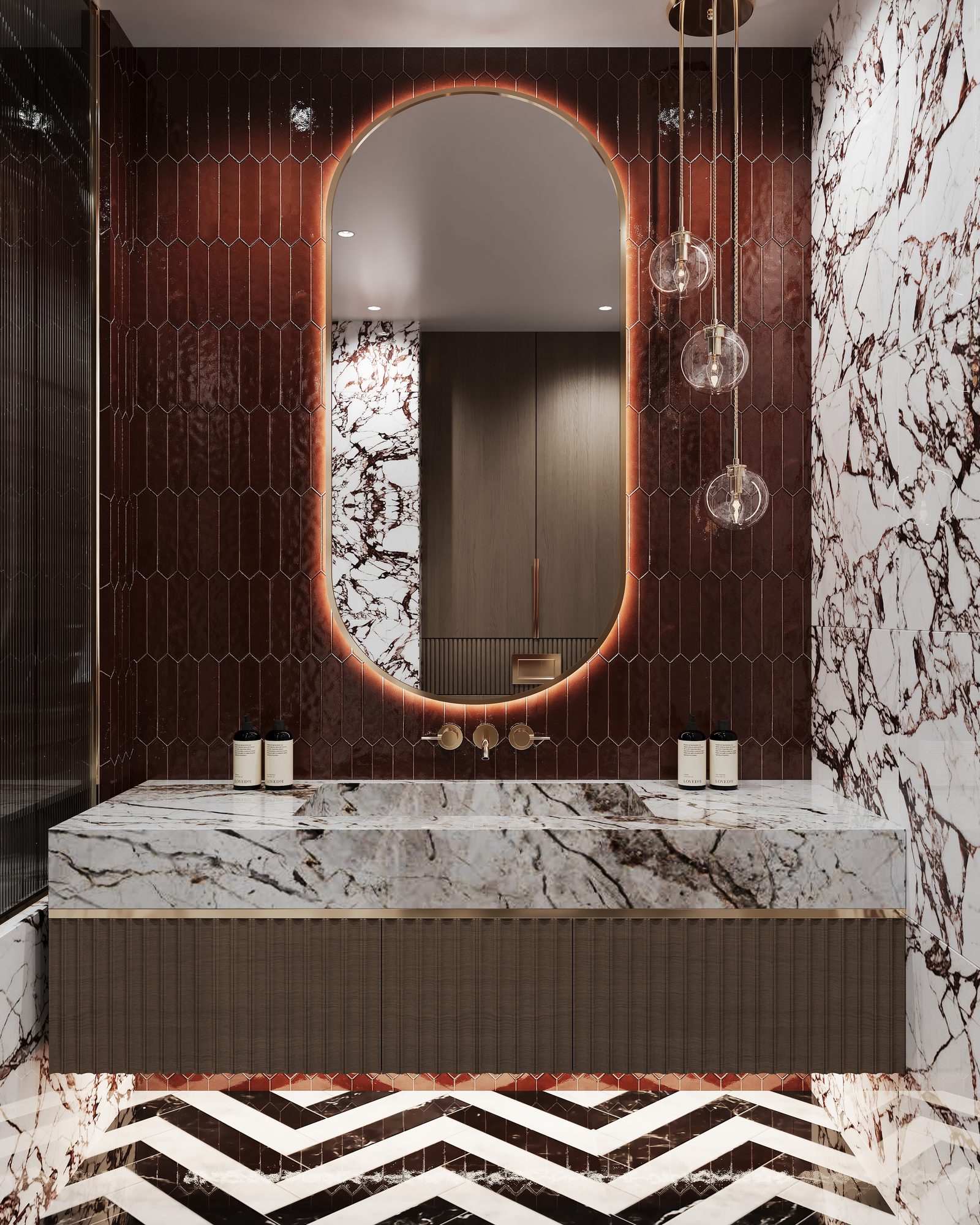 Selenium Residence-də mənzil layihəsi — Sanuzel. İnteryer görüntüsü 13