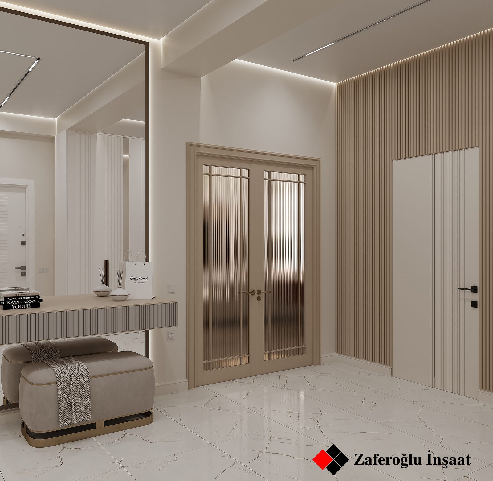 Apartment project in Whitestone — Hallway. Interior view 2