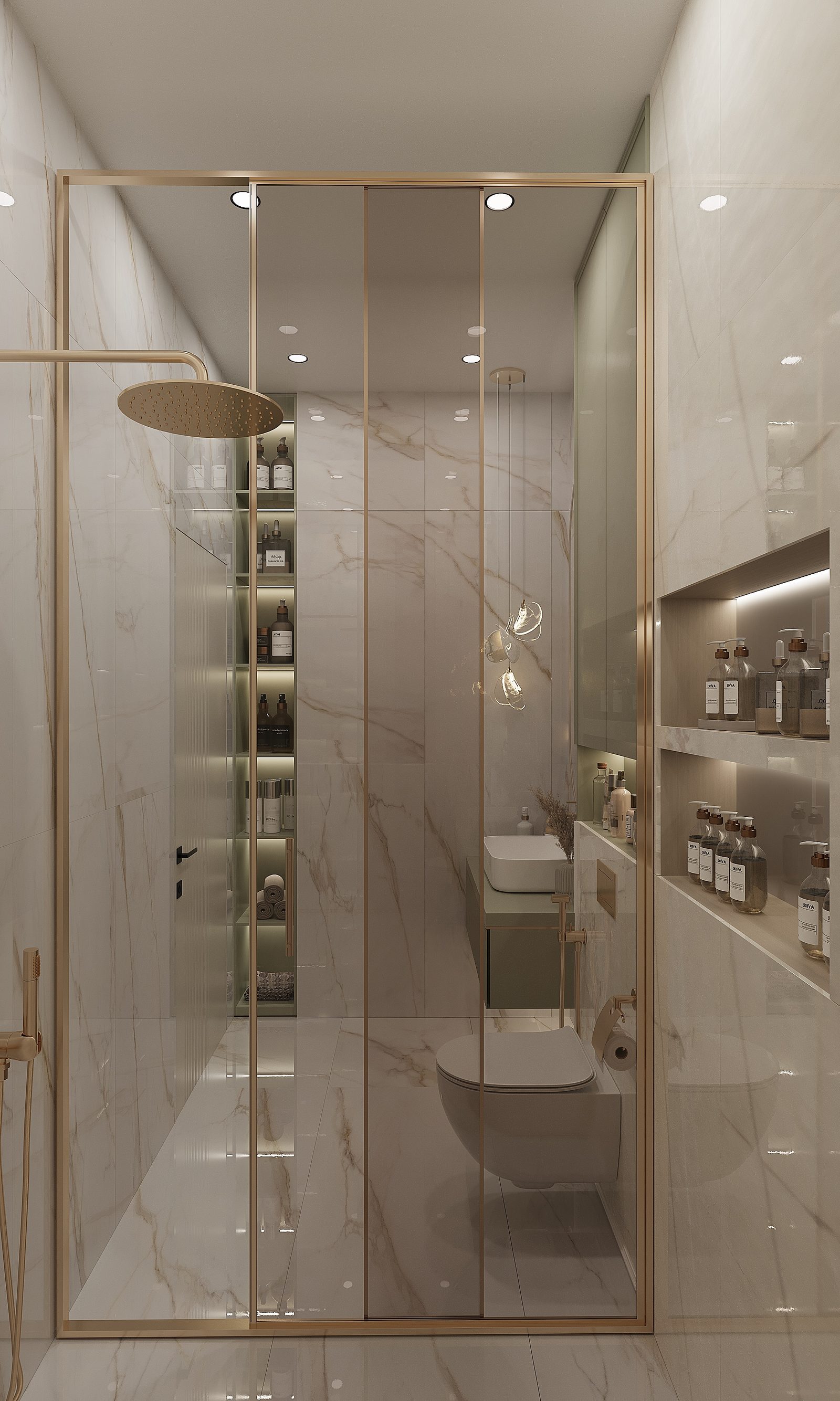 Apartment project in Whitestone — Bathroom. Interior view 14