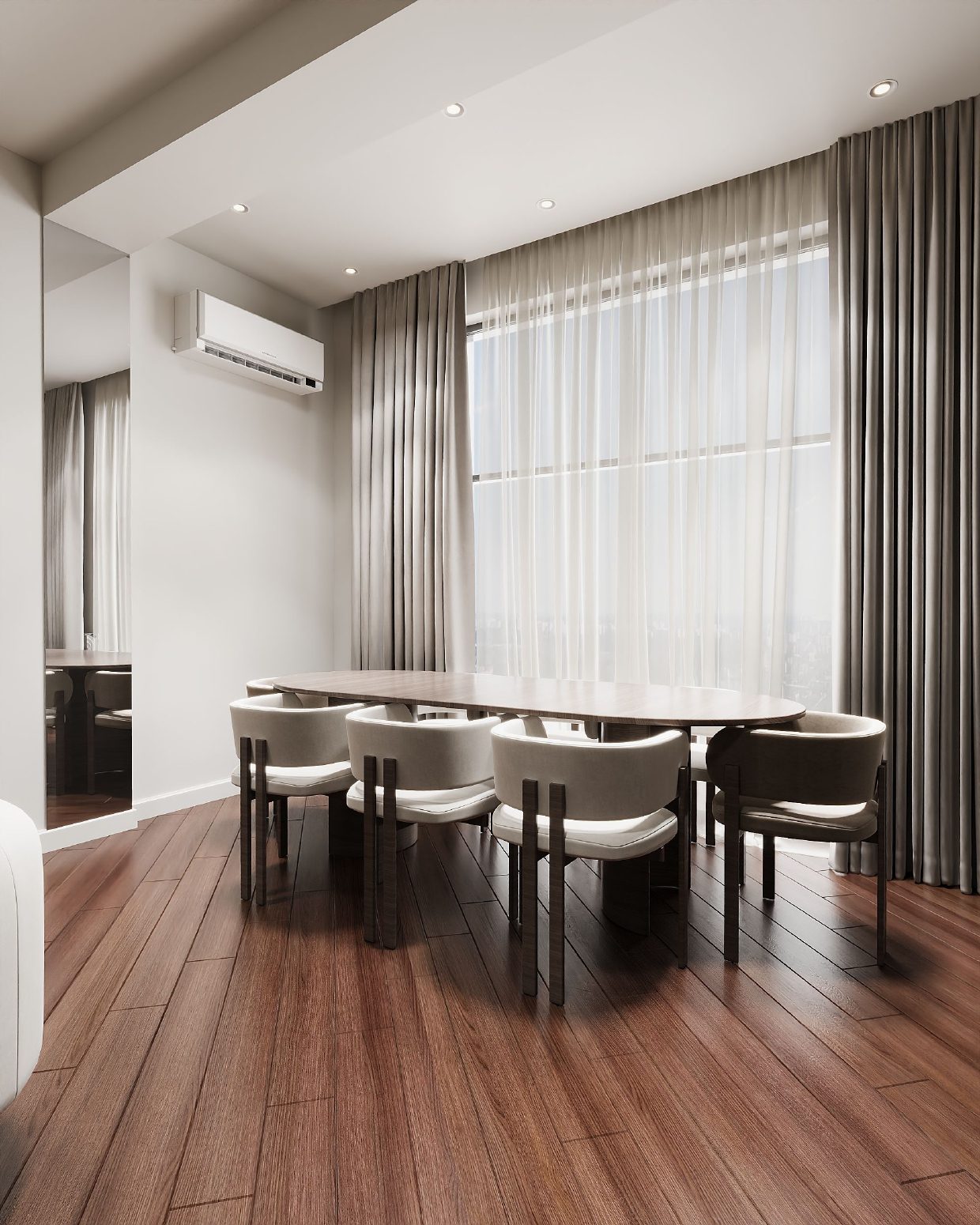 156 m² apartment — modern interior — Living room. Interior view 4