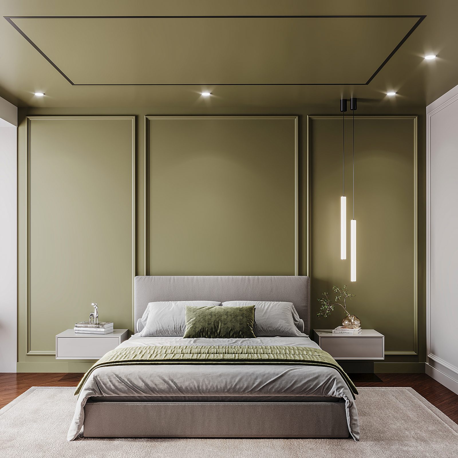 156 m² apartment — modern interior — Wardrobe. Interior view 8