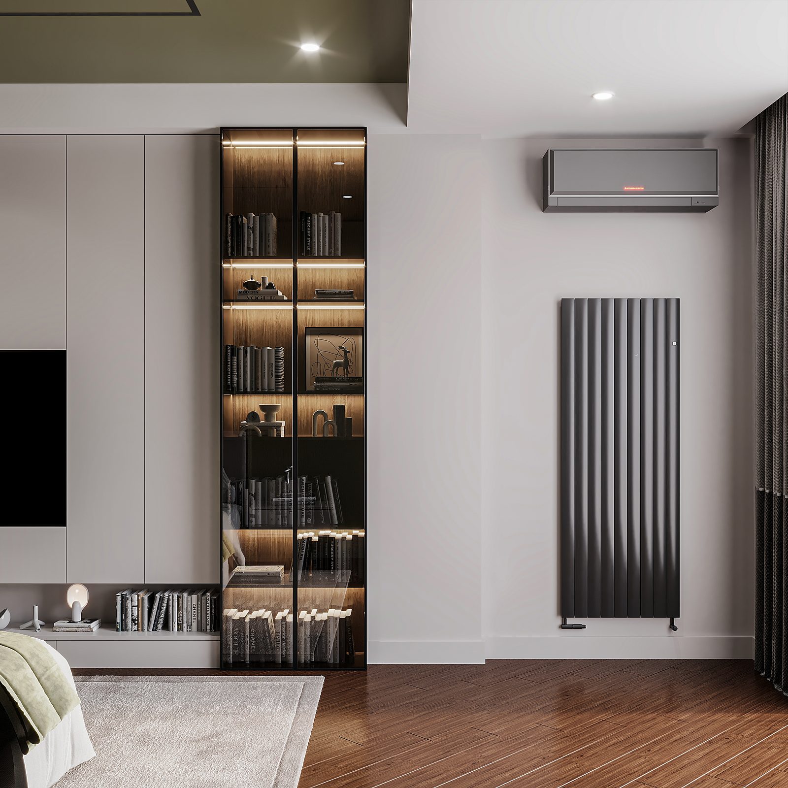 156 m² apartment — modern interior — Wardrobe. Interior view 9