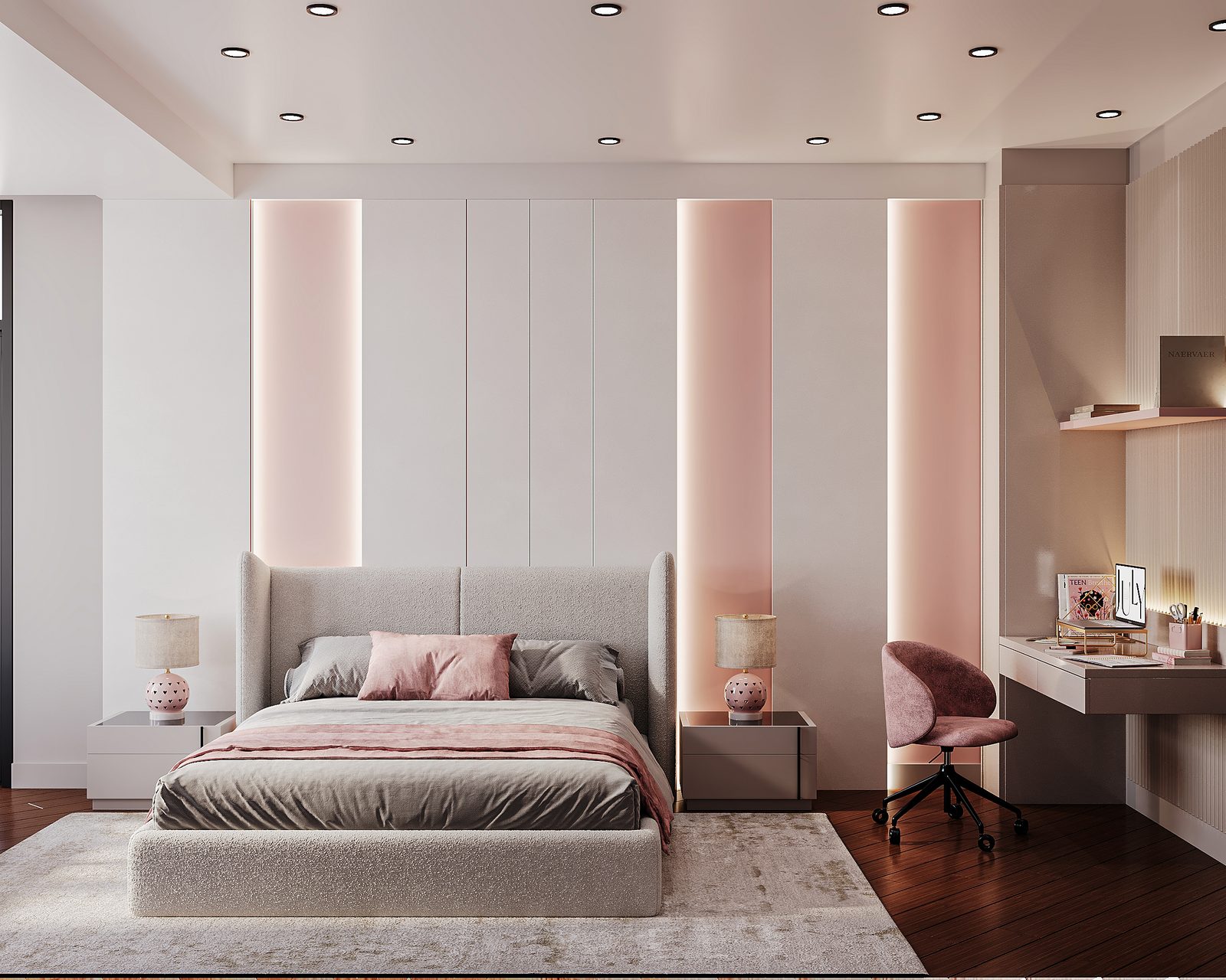 156 m² apartment — modern interior — Children's room. Interior view 7