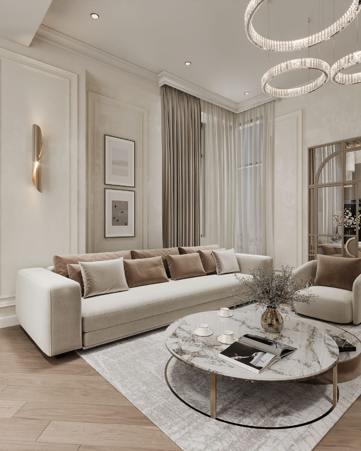 63 m² apartment — modern interior