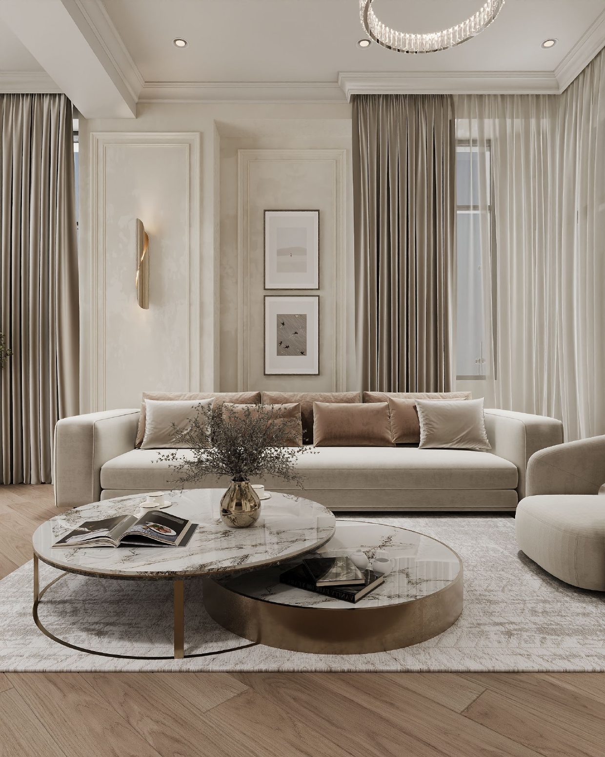 63 m² apartment — modern interior — interior view 2