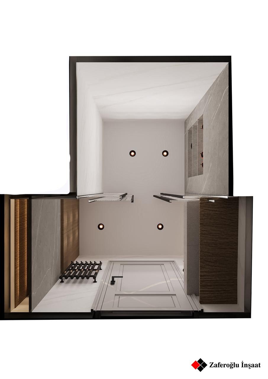 88 m² apartment — modern interior — Bathroom. Interior view 15
