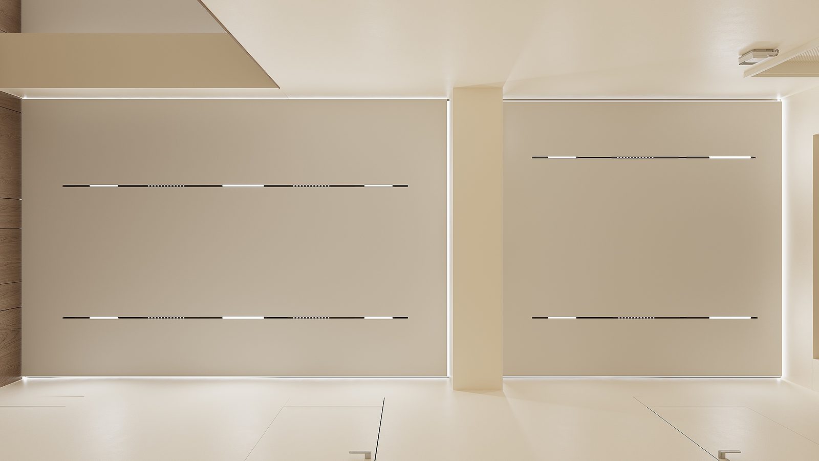 Apartment in Port Baku — modern interior — Hallway. Interior view 2