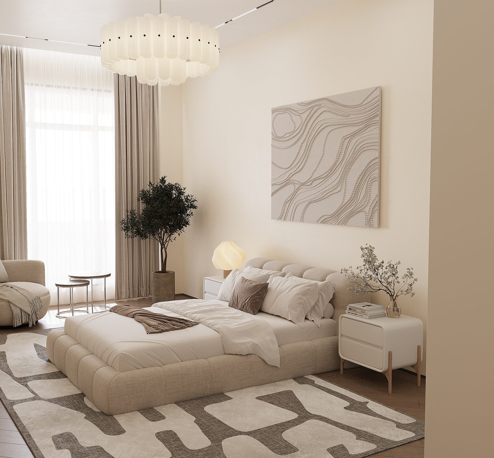 Apartment in Port Baku — modern interior — Children's room. Interior view 6