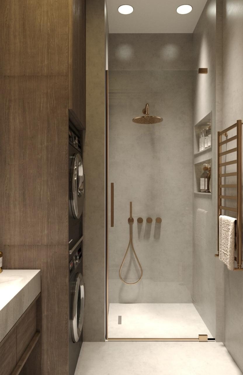 Квартира 115 м² — неоклассика — Санузел. Вид интерьера 13