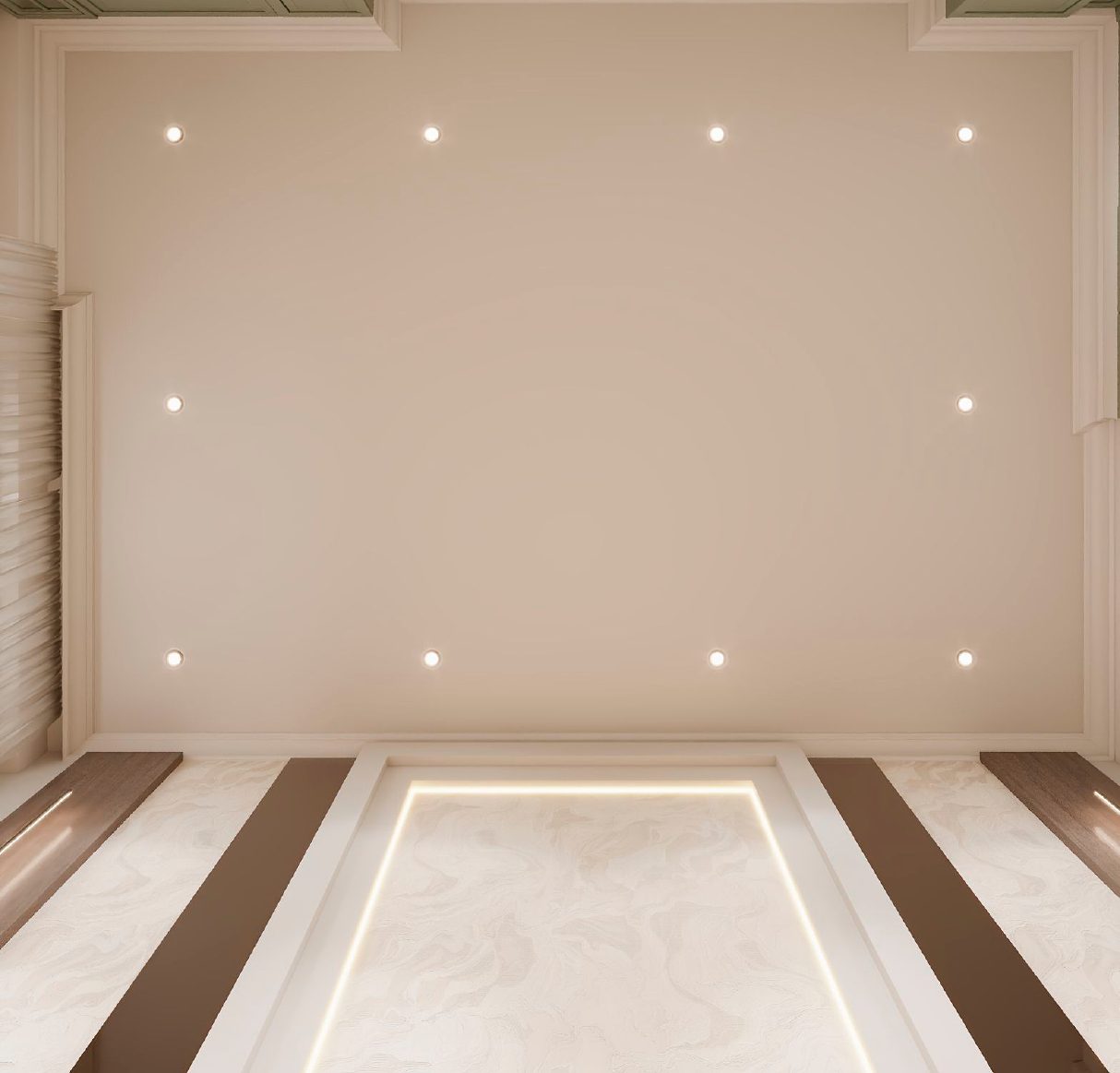 152 m² mənzil layihəsi — Neoklassika — Mətbəx. İnteryer görüntüsü 6