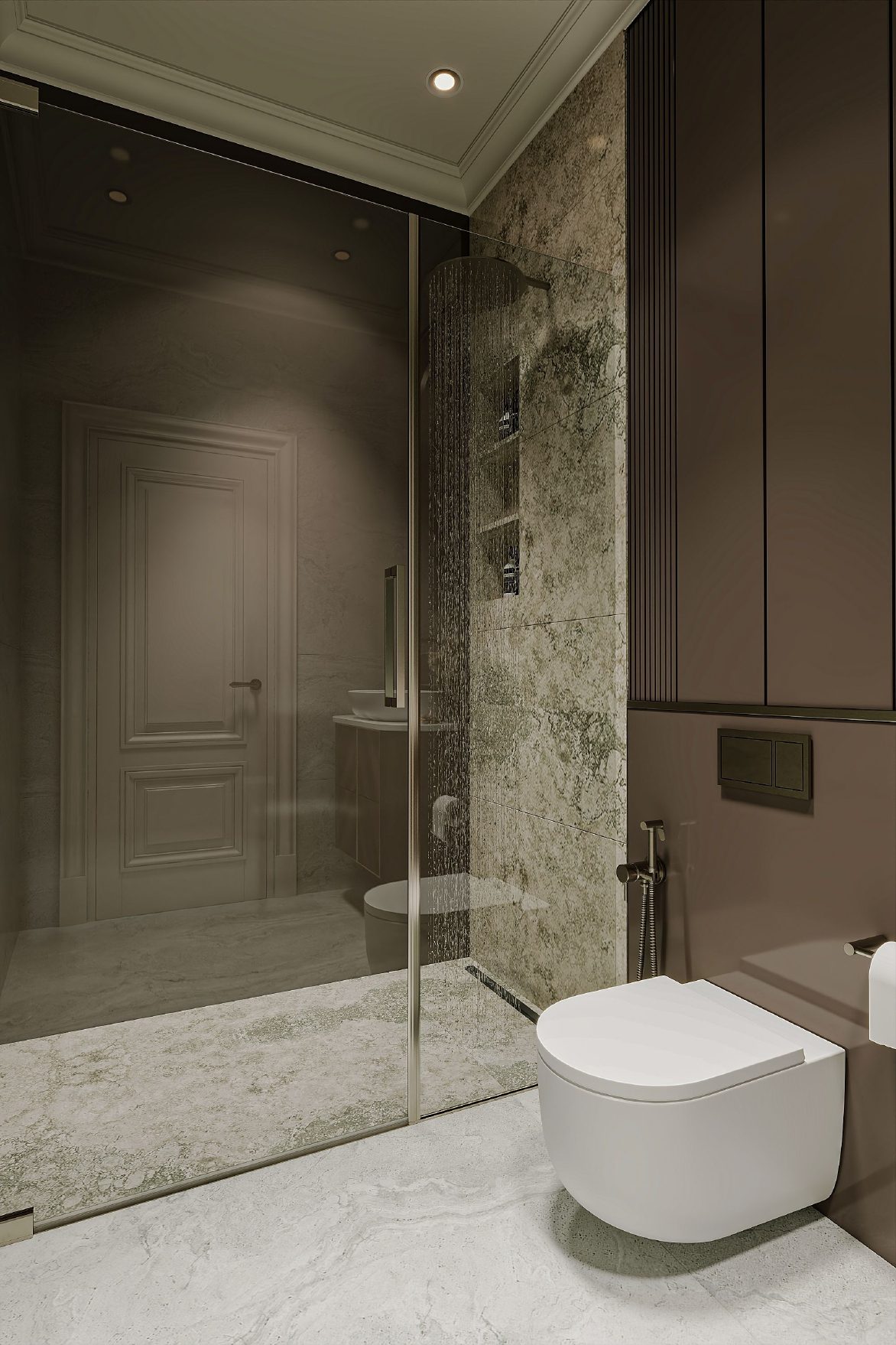 152 m² mənzil layihəsi — Neoklassika — Sanuzel. İnteryer görüntüsü 11
