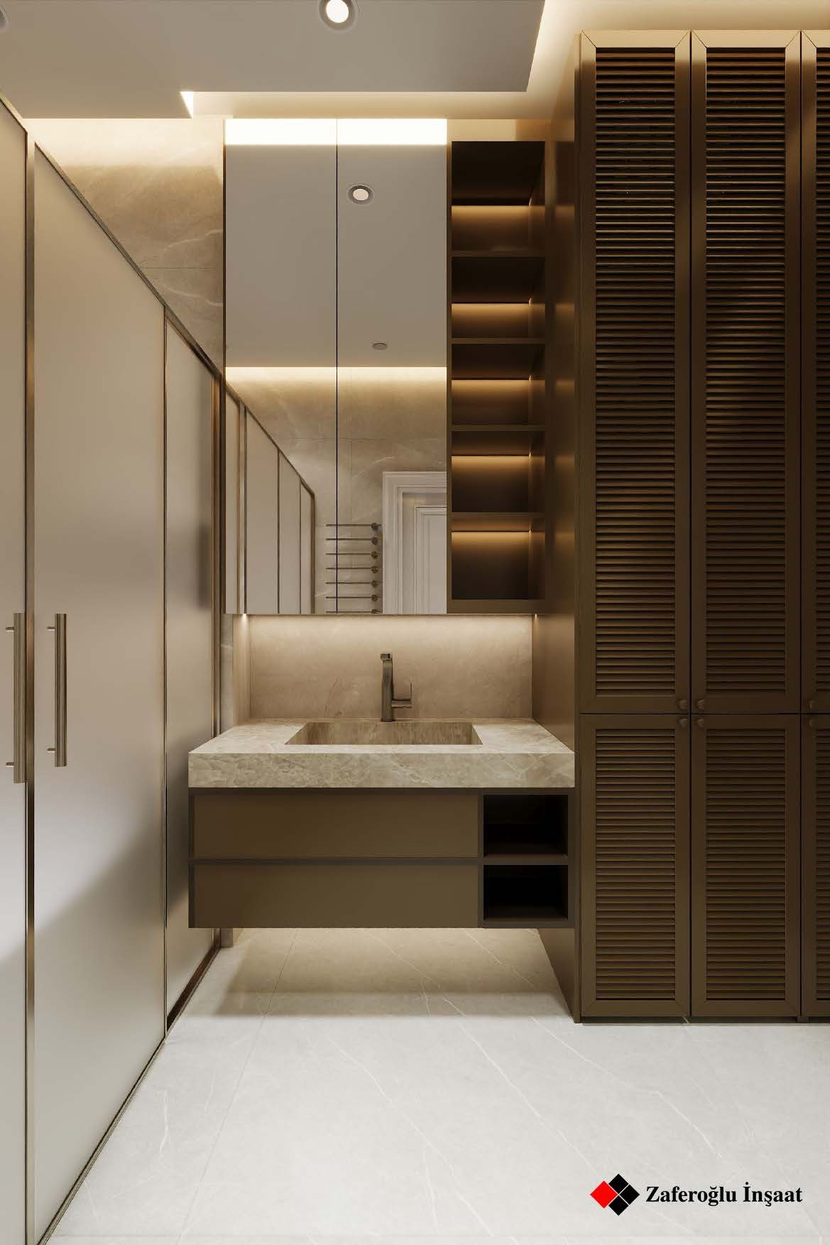 152 m² mənzil layihəsi — Neoklassika — Sanuzel. İnteryer görüntüsü 12