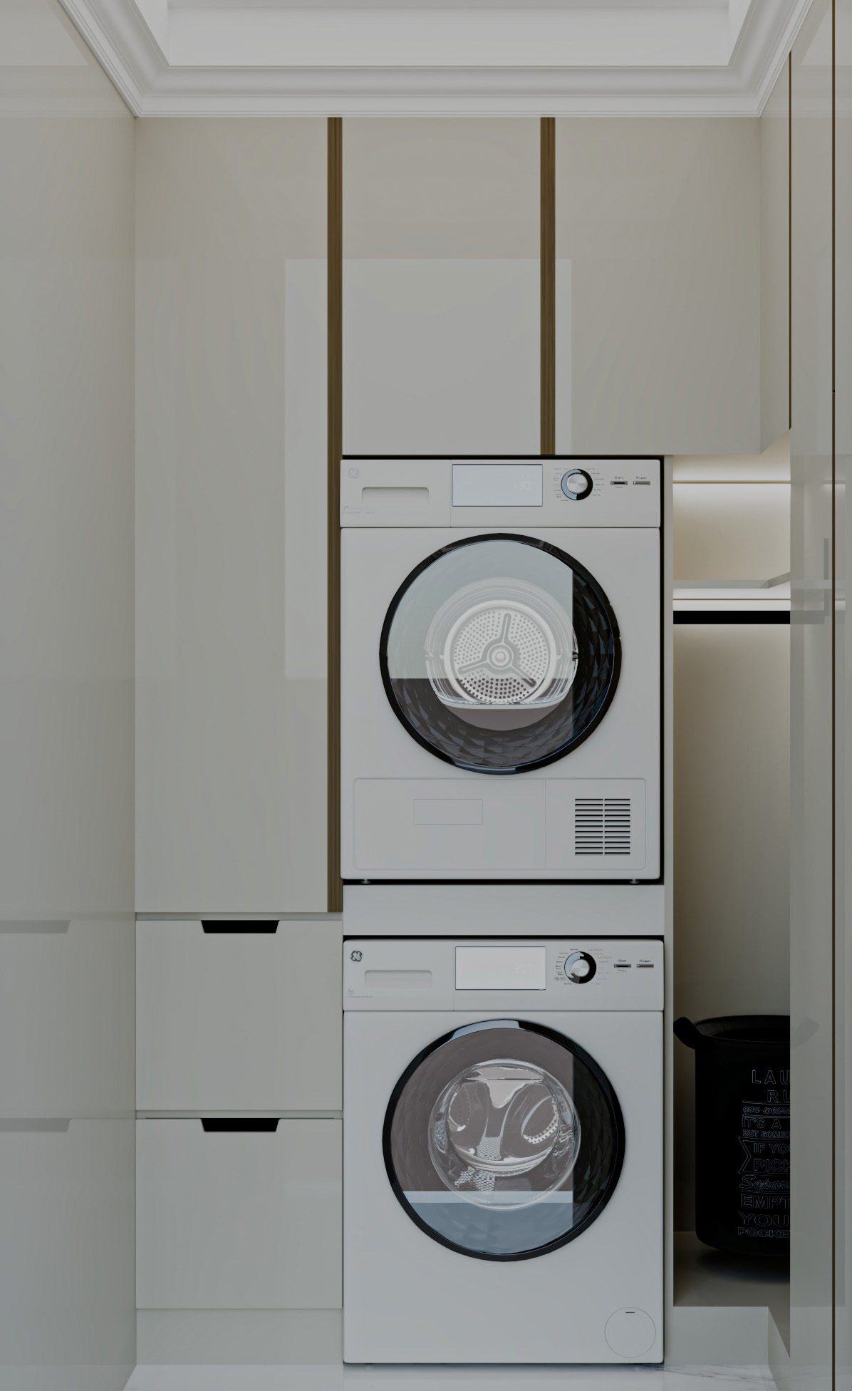 Квартира 185 м² — неоклассика — Прачечная. Вид интерьера 14