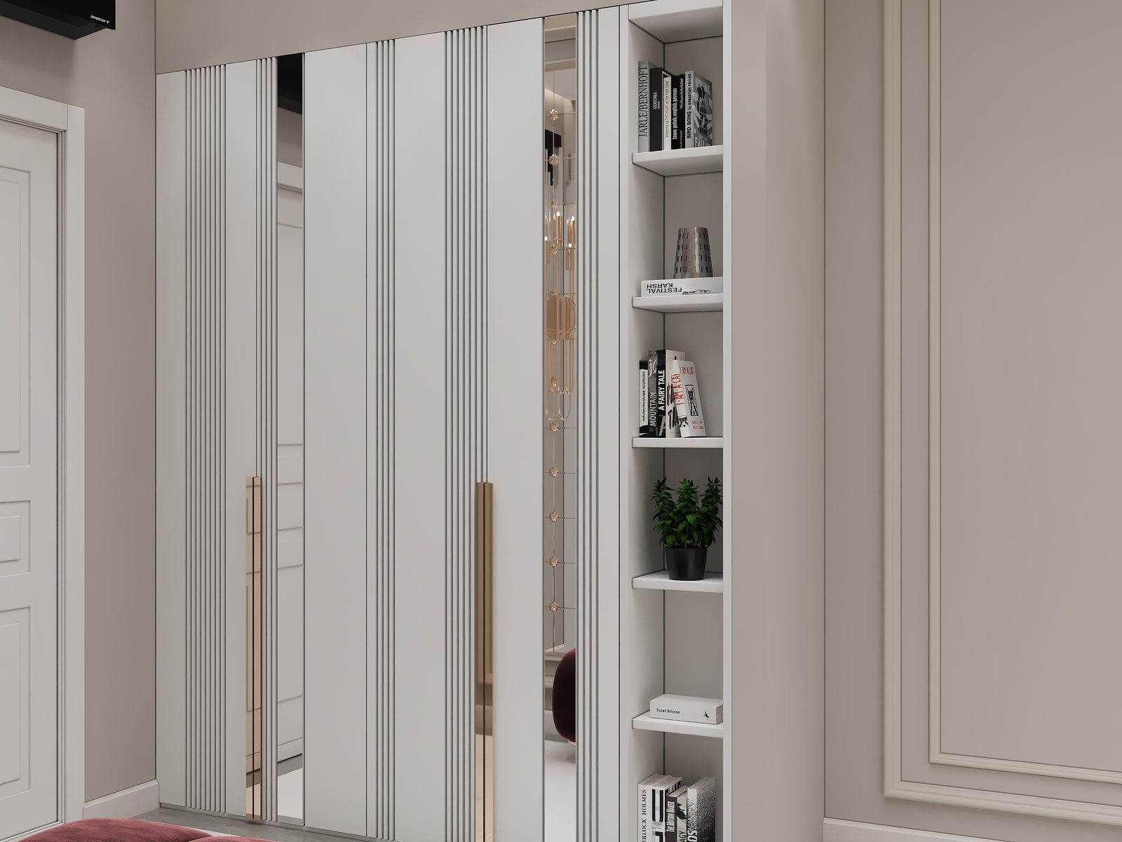 334 m² mənzil layihəsi — Neoklassika — Holl. İnteryer görüntüsü 2