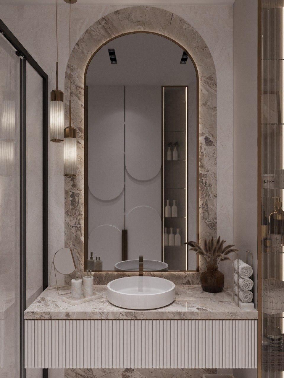 334 m² mənzil layihəsi — Neoklassika — Sanuzel. İnteryer görüntüsü 14