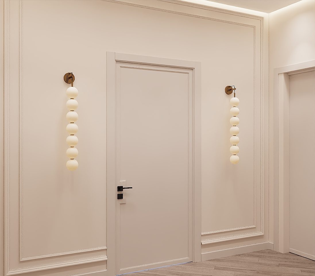 334 m² mənzil layihəsi — Neoklassika — Qız otağı. İnteryer görüntüsü 12