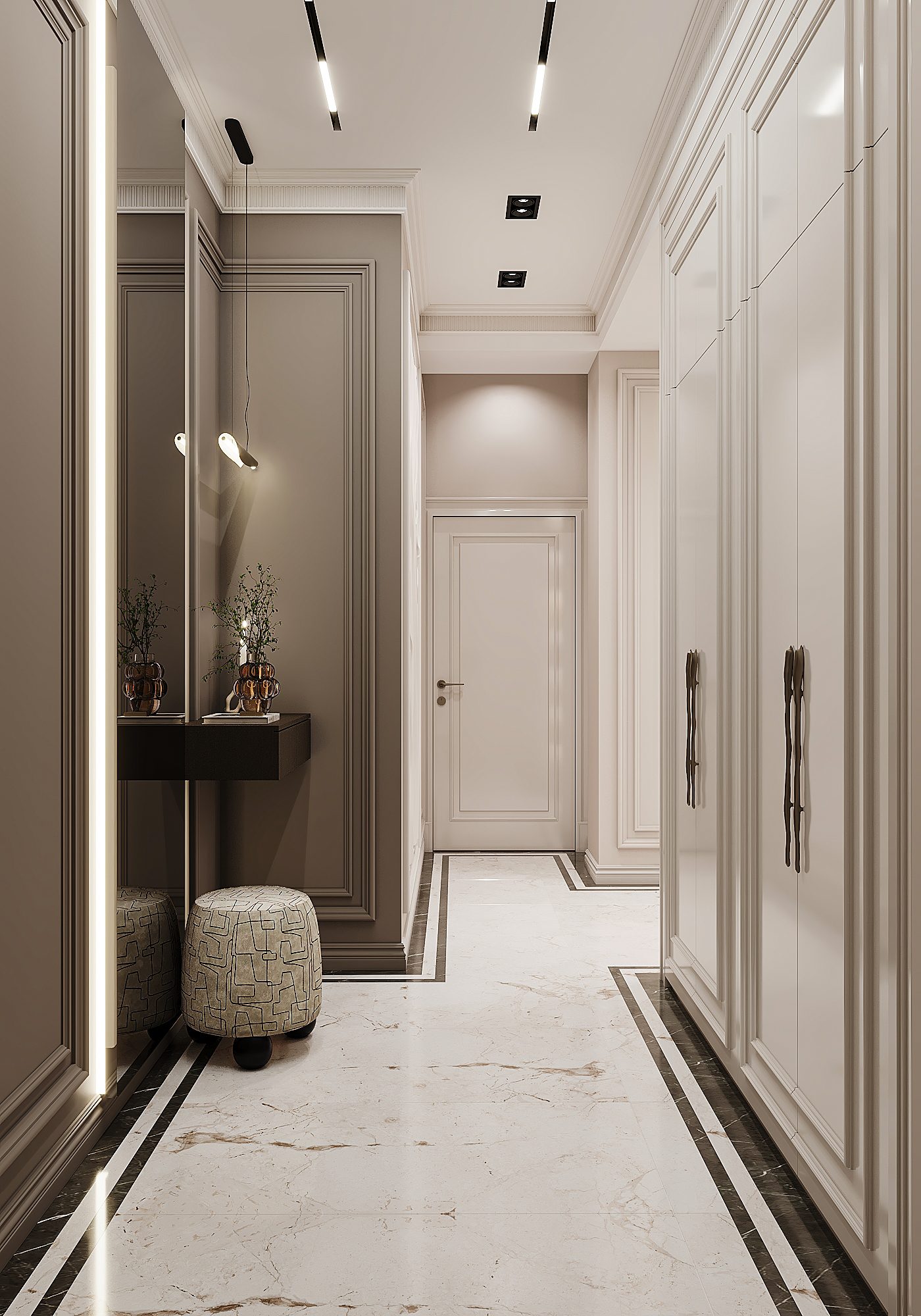 Apartment at Mirvari Residence — neoclassical interior