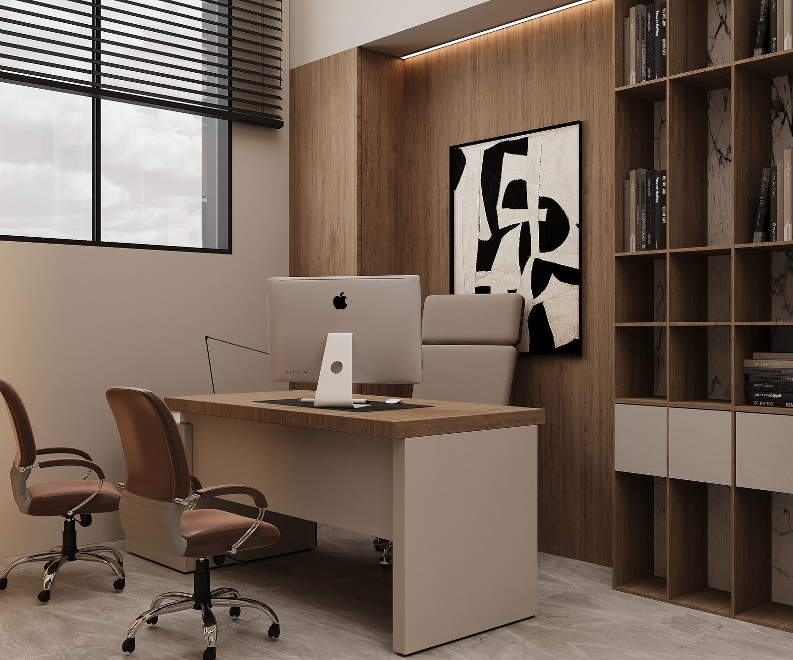Office interior project — interior view 13