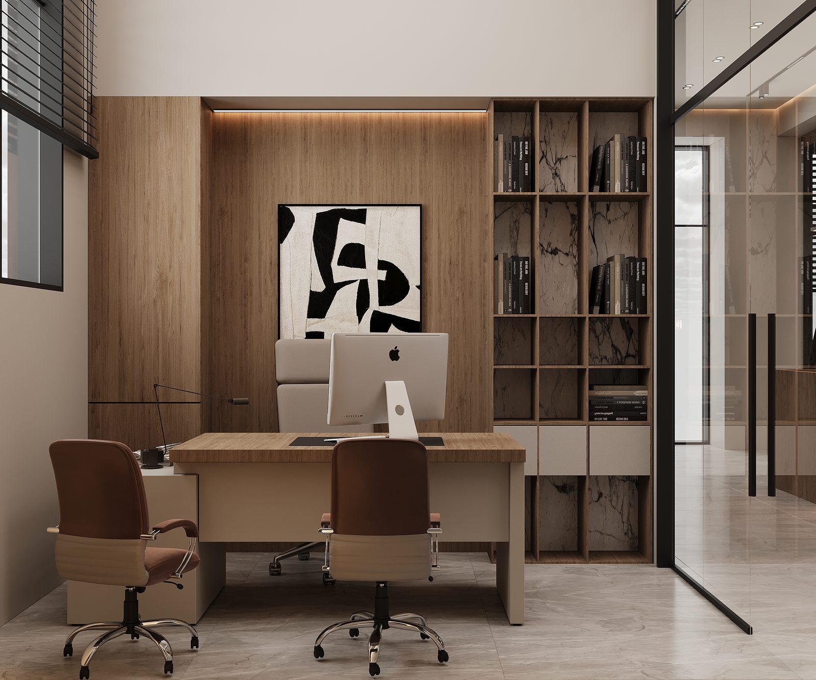 Office interior project — interior view 14