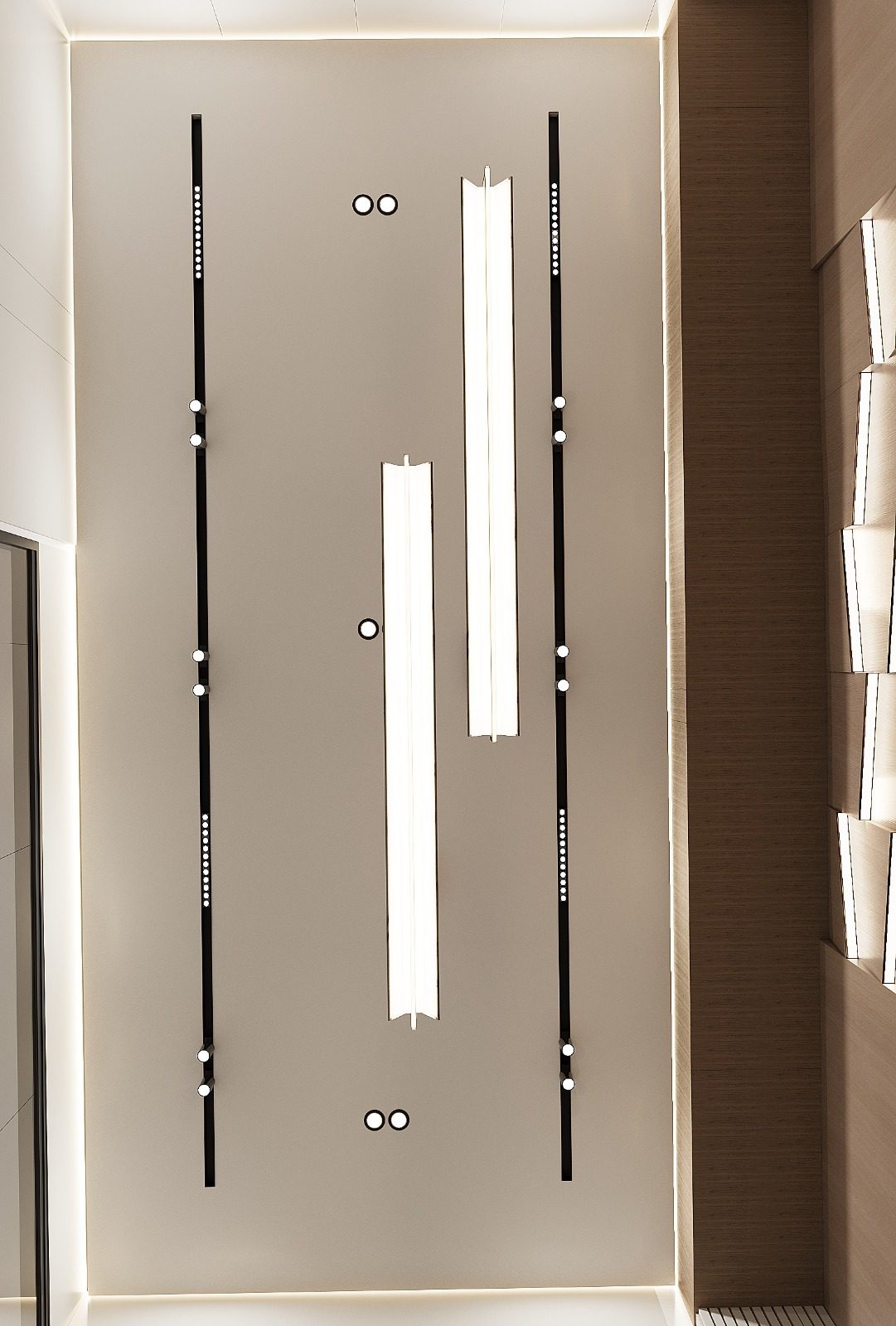 Office interior project — Kitchen. Interior view 3
