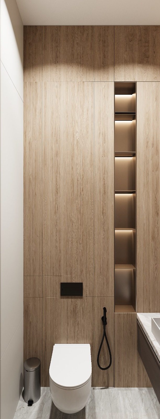 Office interior project — Bathroom. Interior view 6