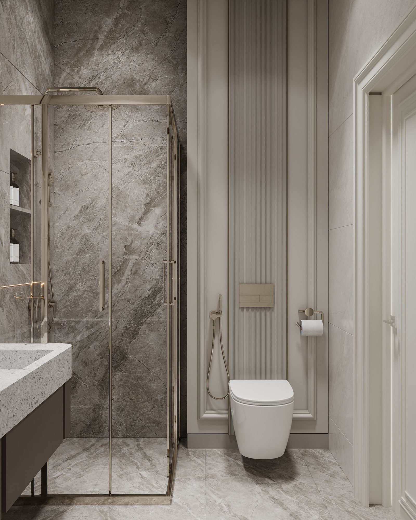 200 m² apartment — soft neoclassical interior — interior view 5