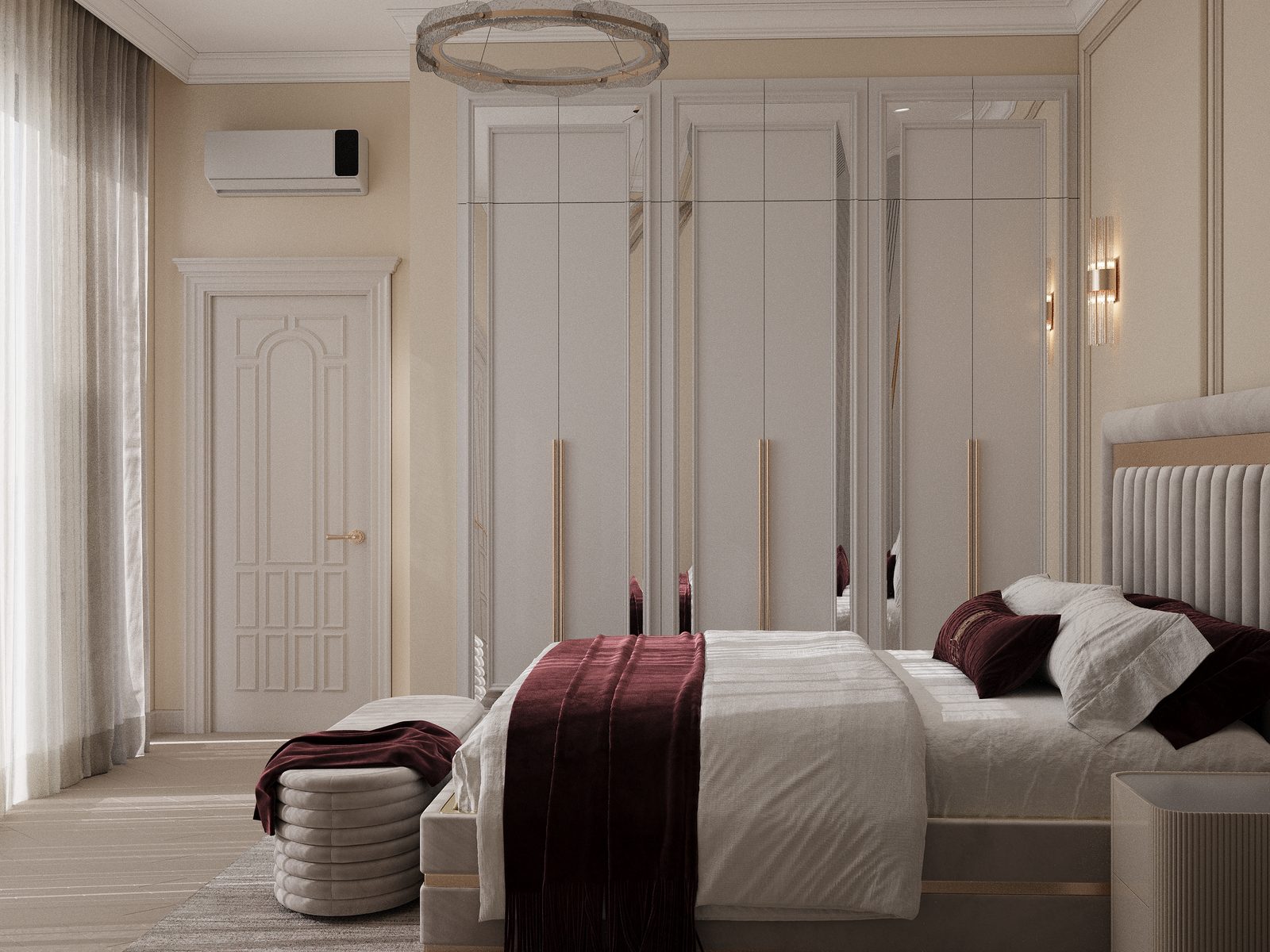 200 m² apartment — soft neoclassical interior — interior view 6