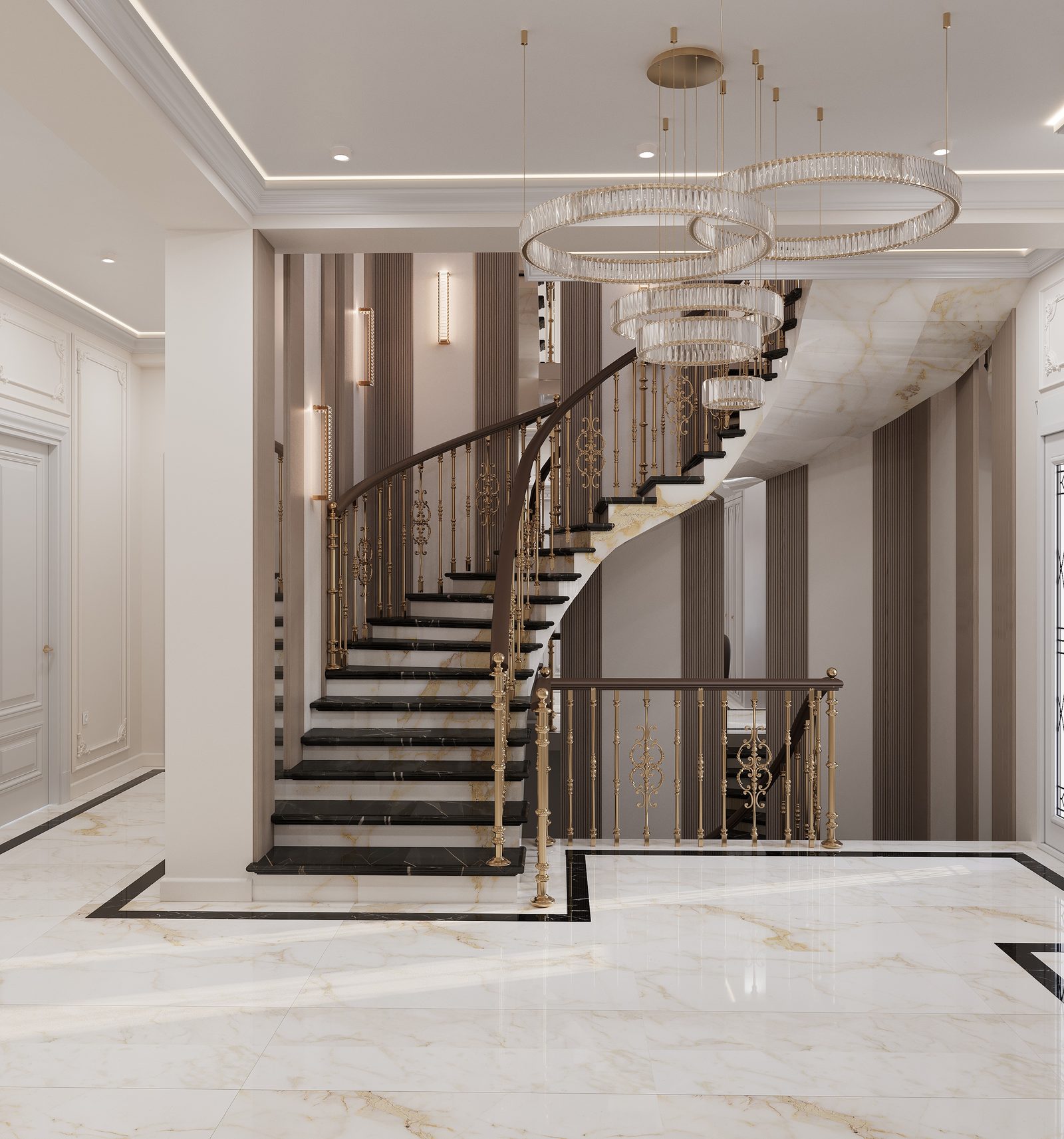 Three-storey house interior project